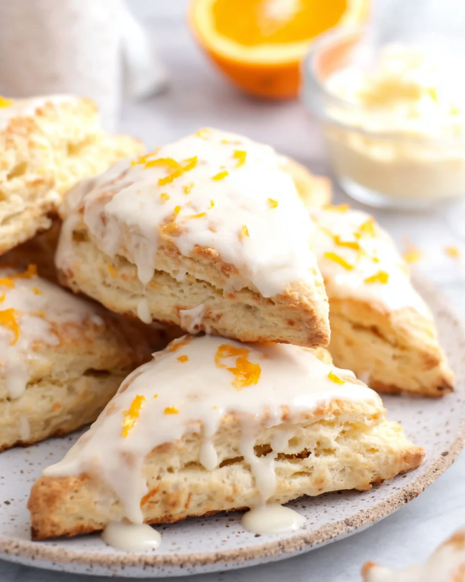 Orange Cream Scones