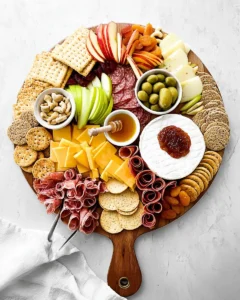 Charcuterie board idea.