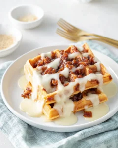 Cinnamon Roll Waffles