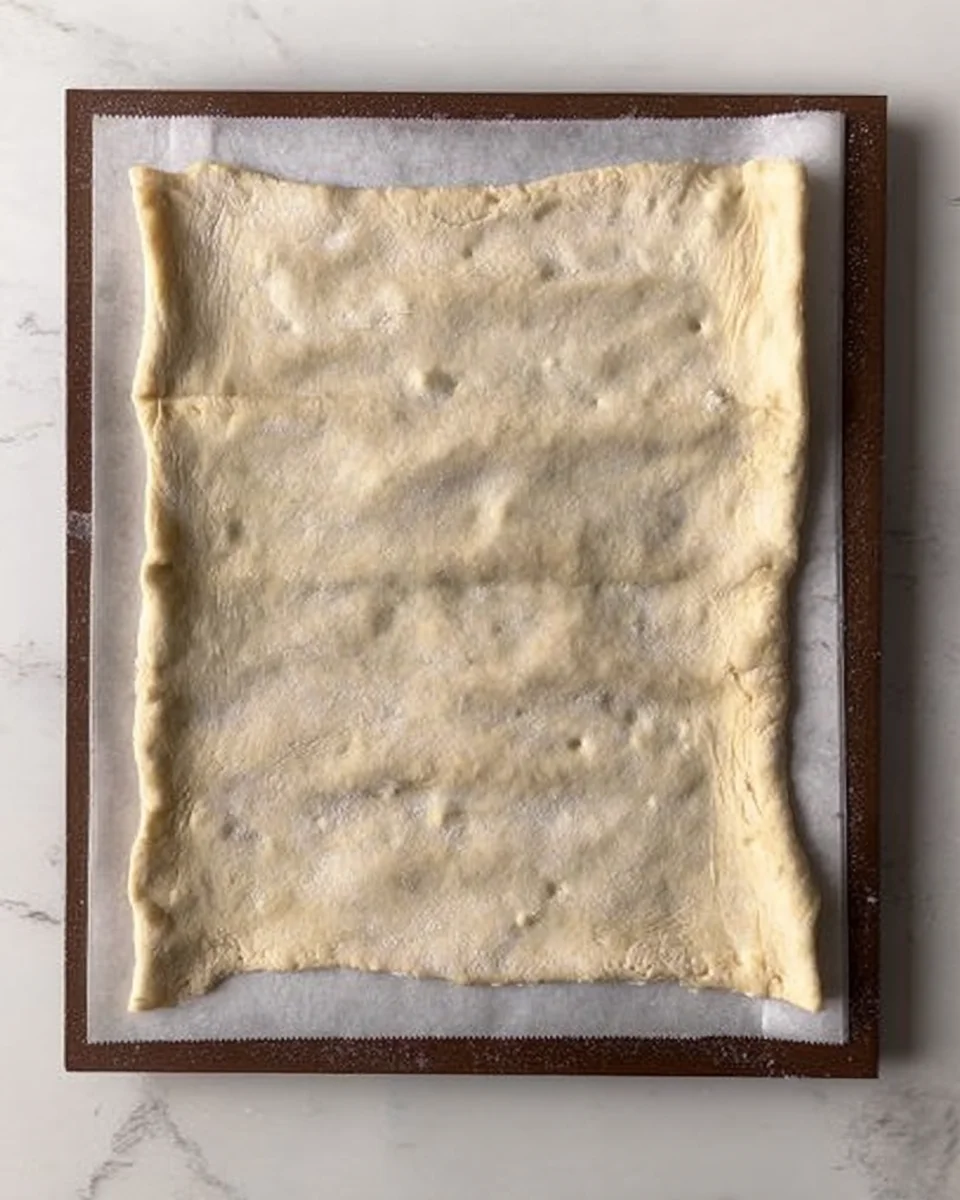 adding second layer of puff pastry