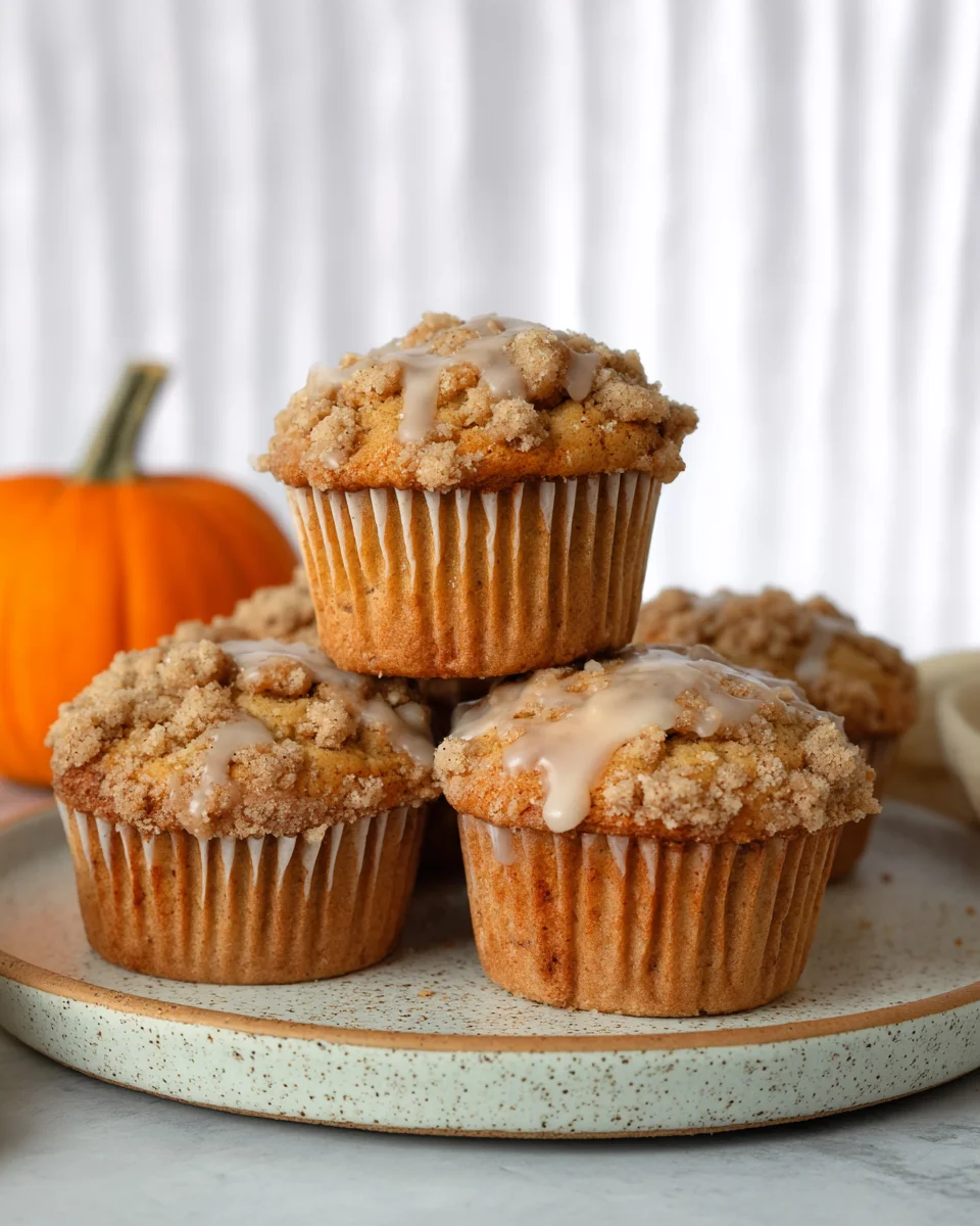 Pumpkin Crumb Cake Muffins