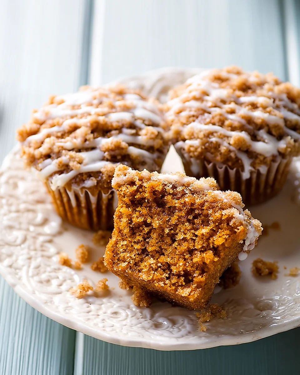 Pumpkin Crumb Cake Muffins