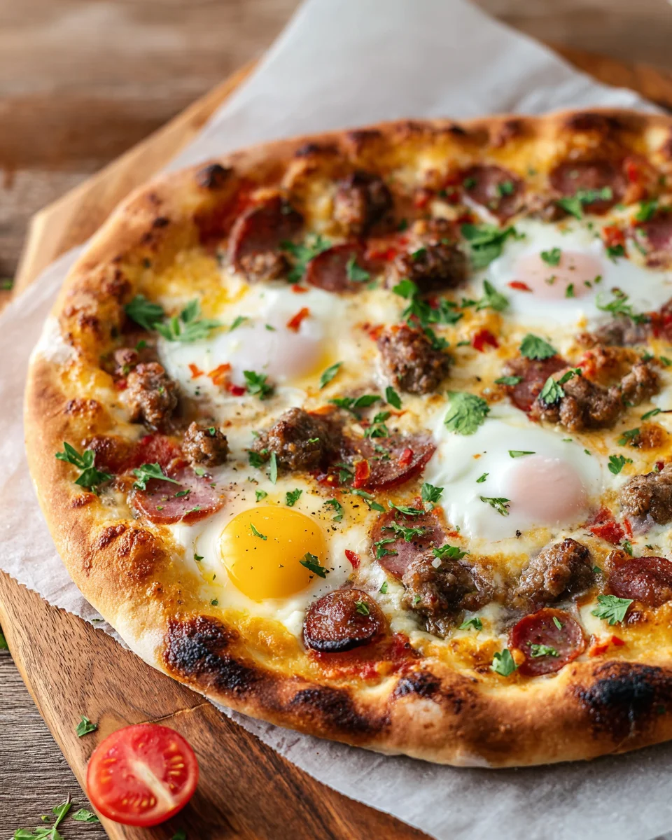 Sausage Breakfast Pizza