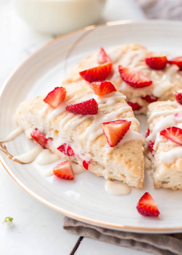 Strawberry Cream Cheese Scones