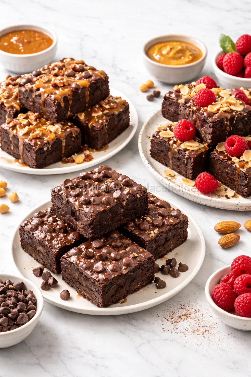 variations-placeholder.png Variation ideas for Chocolate Chickpea Brownies shown in a styled layout