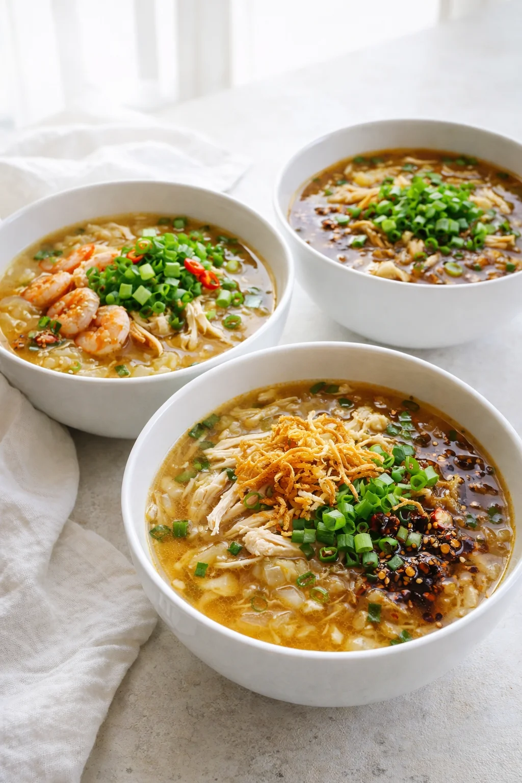 variations-placeholder.png Variation ideas for Hearty Asian Chicken Cabbage Soup Ready in 30 Minutes shown in a styled layout