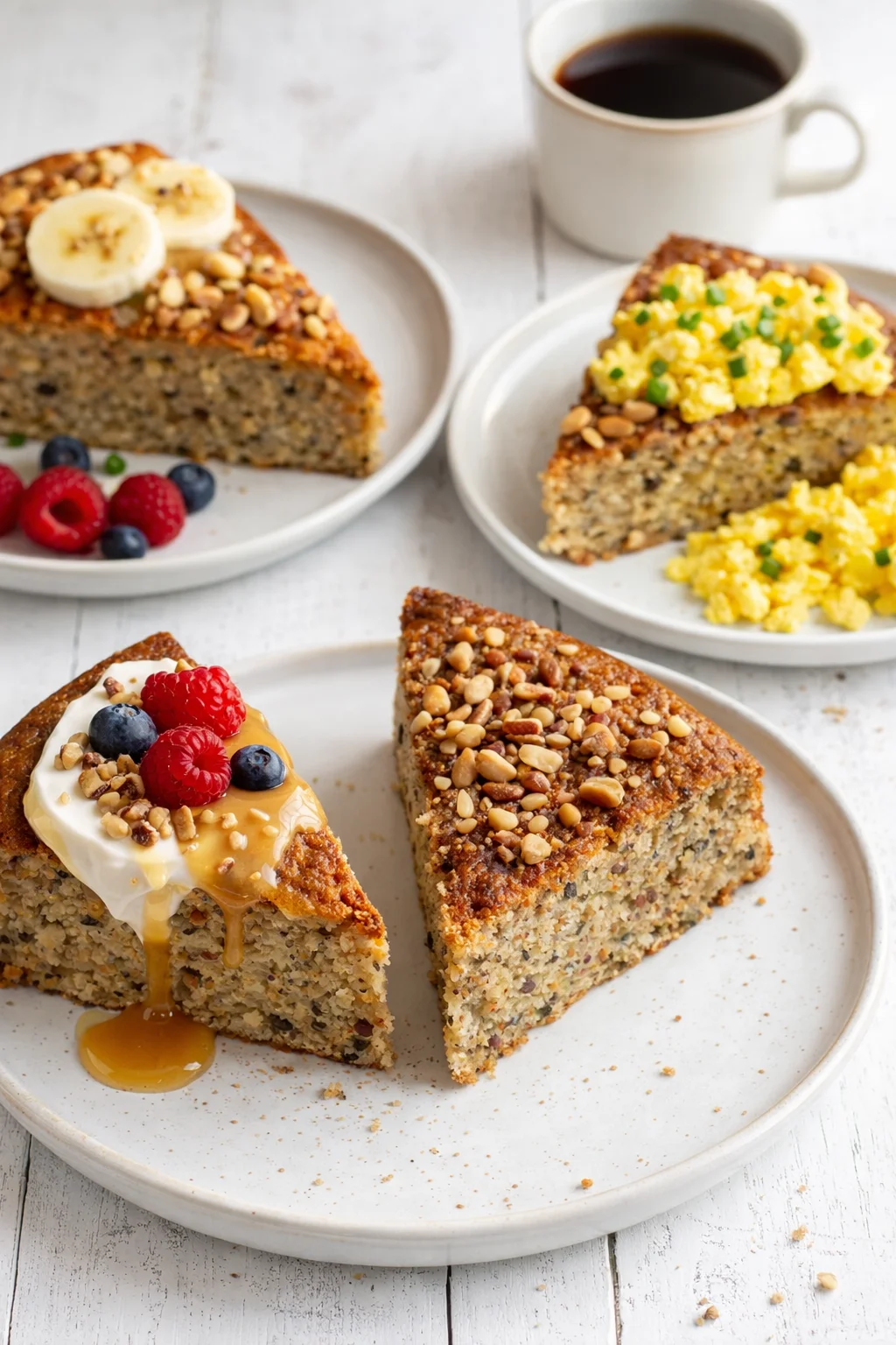 Variation ideas for Nutritious Quinoa Breakfast Cake Recipe - shown in a styled layout