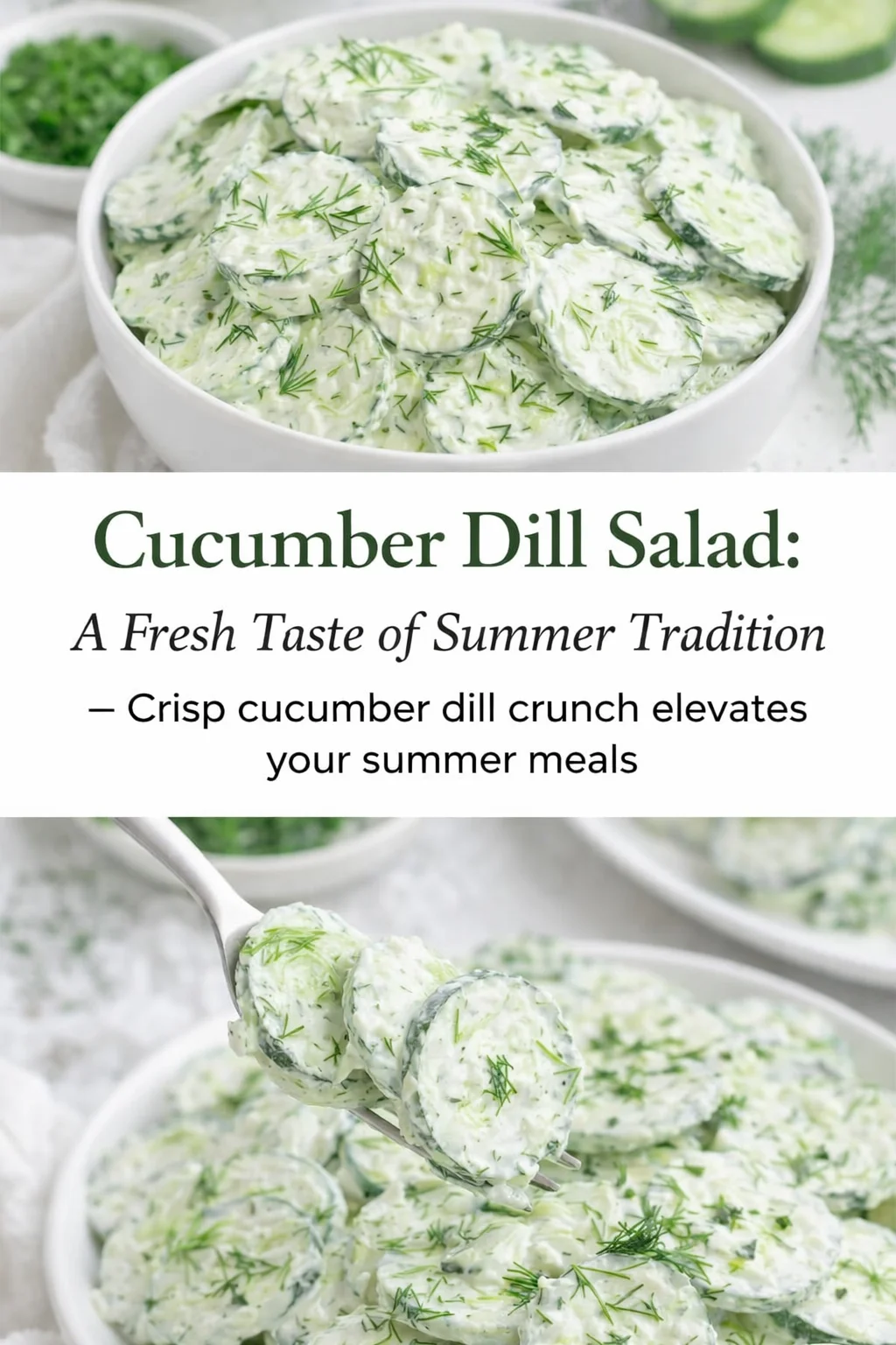 pre_faq_pinterest-placeholder.png Pinterest-style image for Cucumber Dill Salad: A Fresh Taste of Summer Tradition with centered text overlay