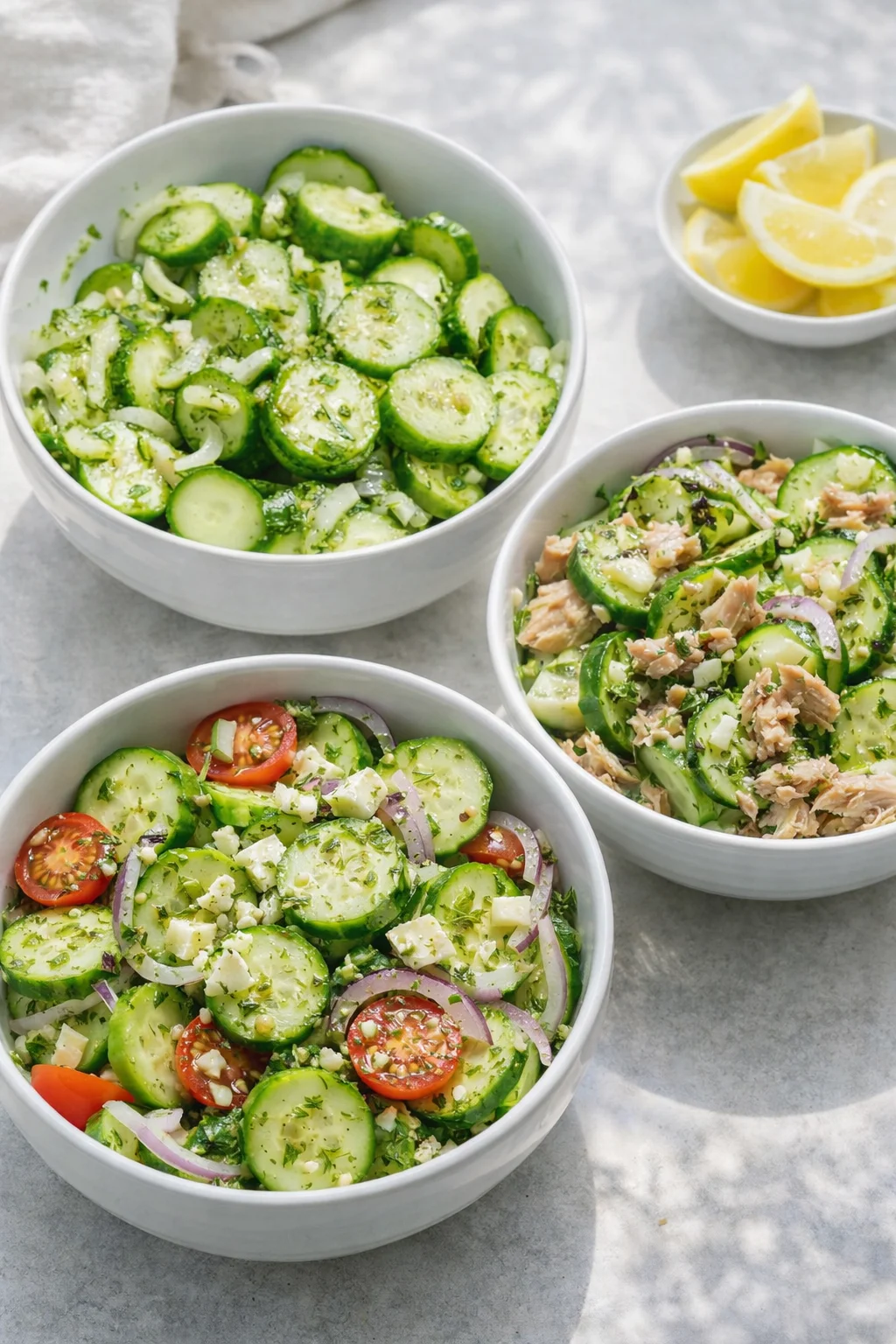 Variation ideas for 10-Minute Refreshing Cucumber Salad That Crushes Summer Heat shown in a styled layout