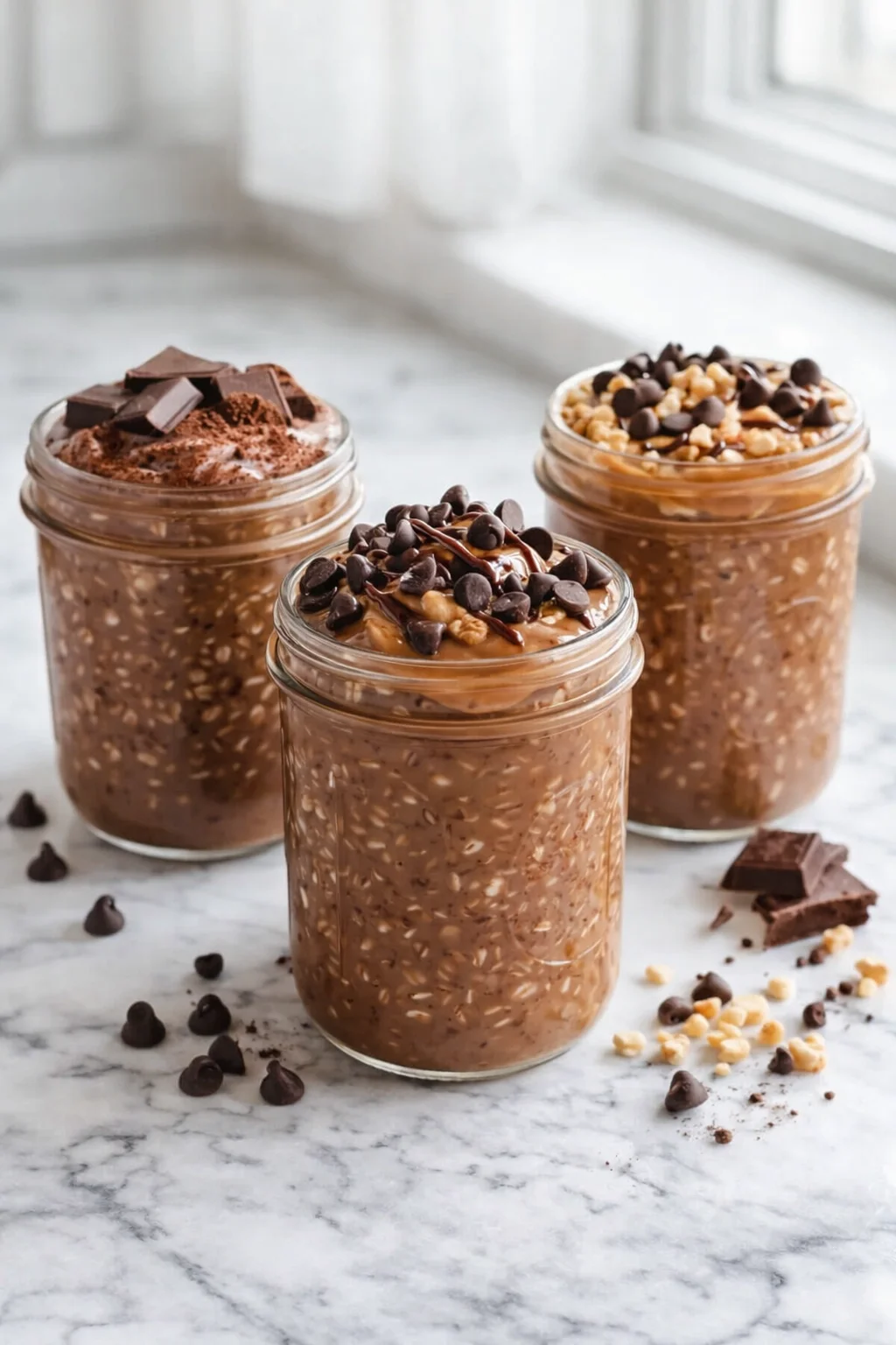 Variation ideas for Irresistible Brownie Batter Overnight Oats - Guilt-Free Treat shown in a styled layout