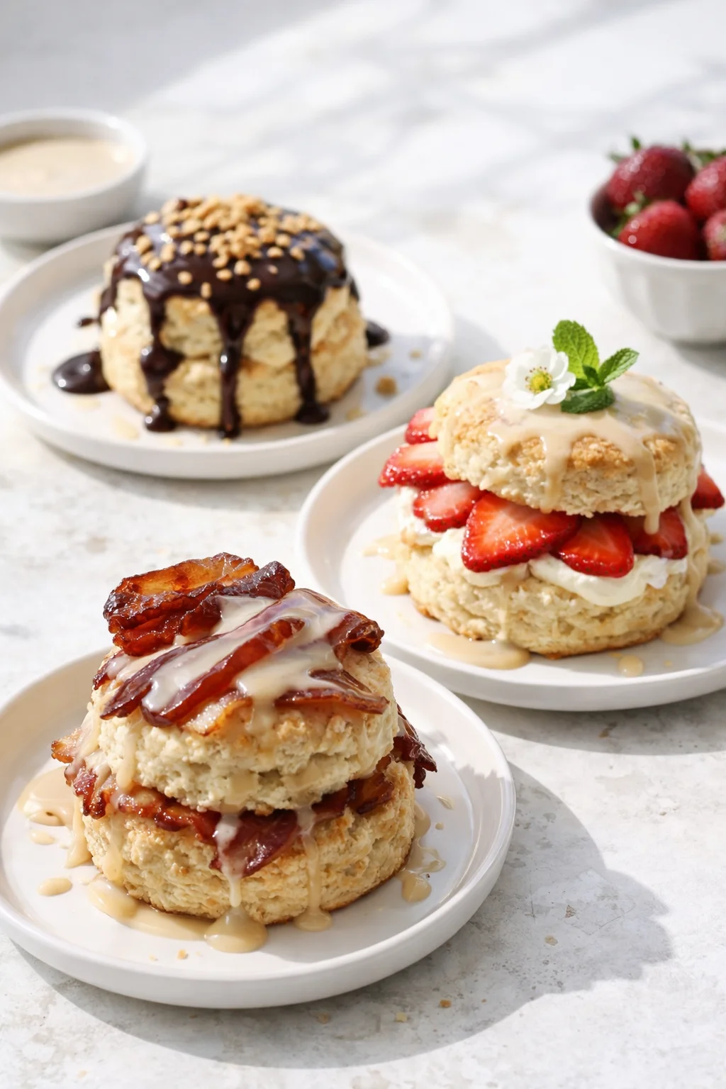 Variation ideas for Irish Cream Scones shown in a styled layout