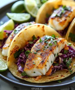 Fish tacos cabbage slaw